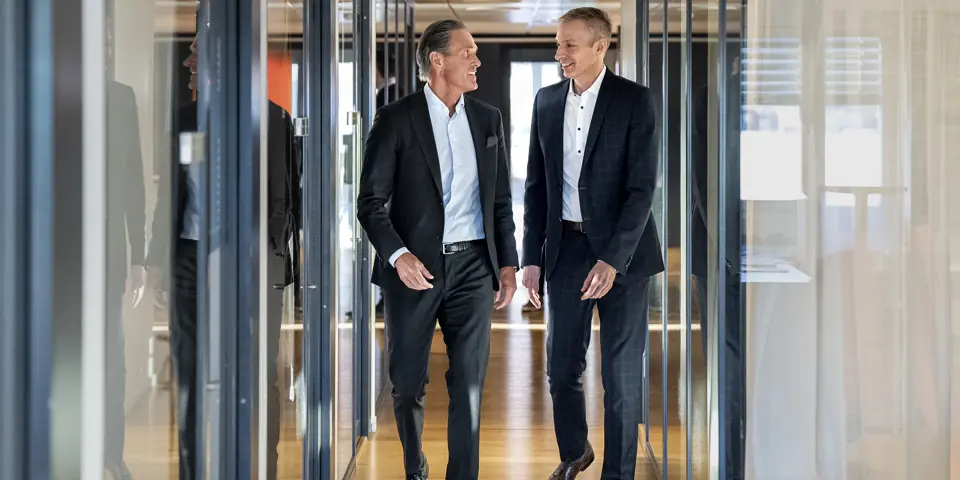 Patrik Nolåker, Chairman of the Board & Bernd Frühwald, Group CEO